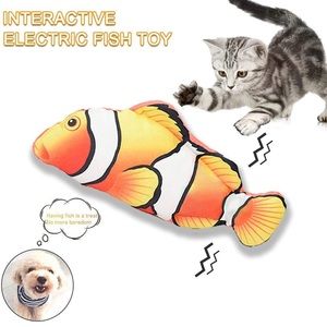 Electric Interactive Fish Flipping Pet Cat Toy